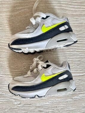 Nike Toddler gray, white & yellow sneaker, 7c